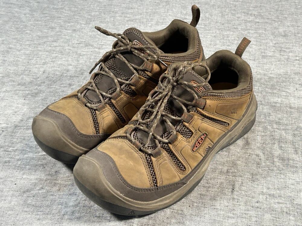 Keen Circadia Vent Hiking Shoes Mens 13 Brown Leather Low Height Lace-Up